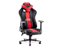 Fotel gamingowy DIABLO Chairs X-PLAYER 2.0 Normal Size materiałowy karmazynowo-antracytowy